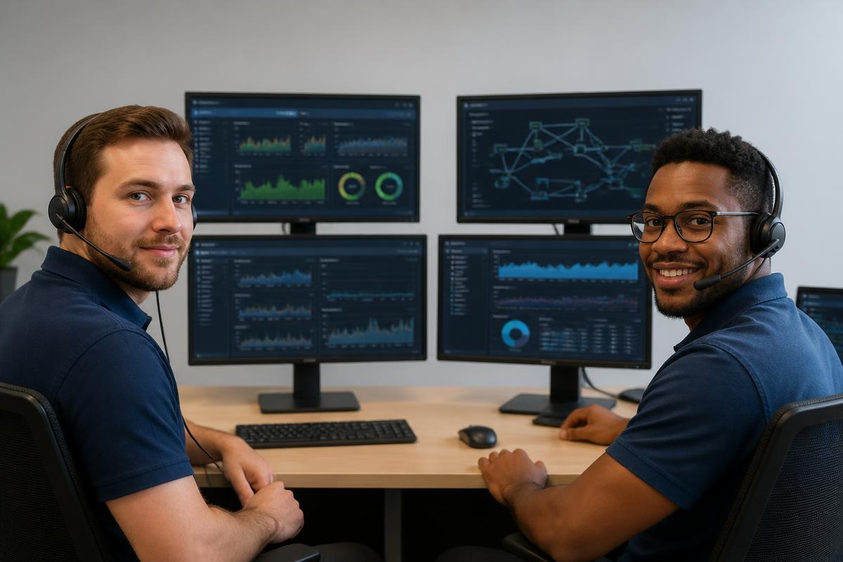 Equipe Link Solution em atuação — Outsourcing de TI